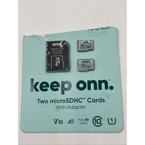 Micro SDHC 2 Cards with Adapter, 32 GB Speeds up to 100 MB